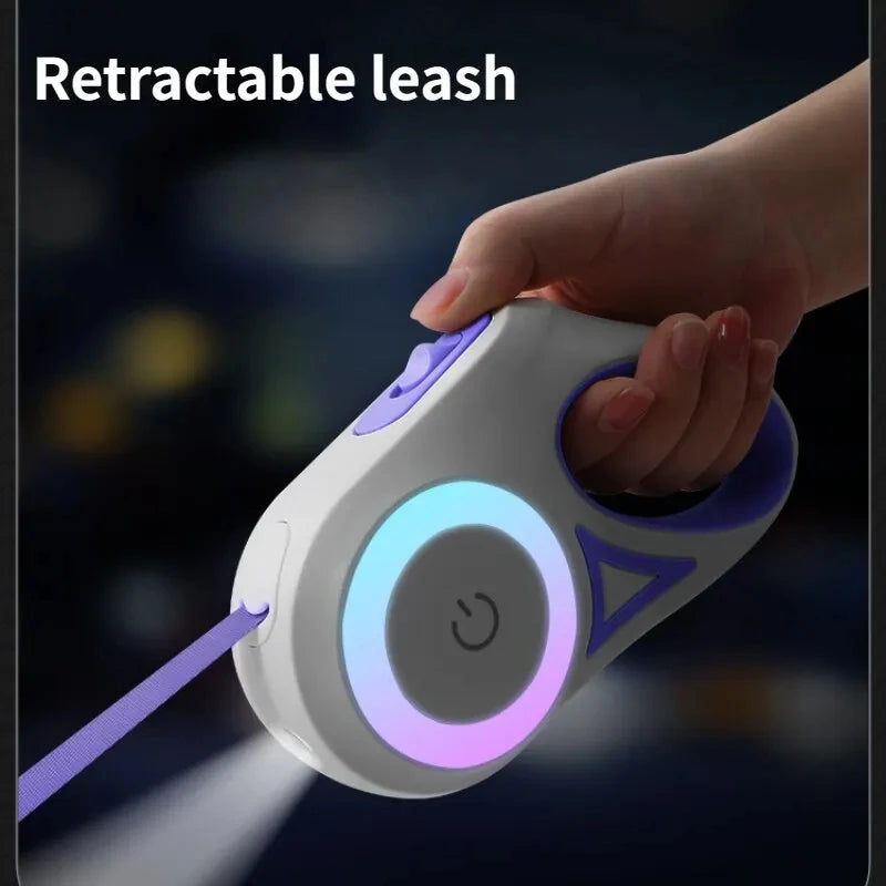 Retractable Dog Leash for Nighttime Walks