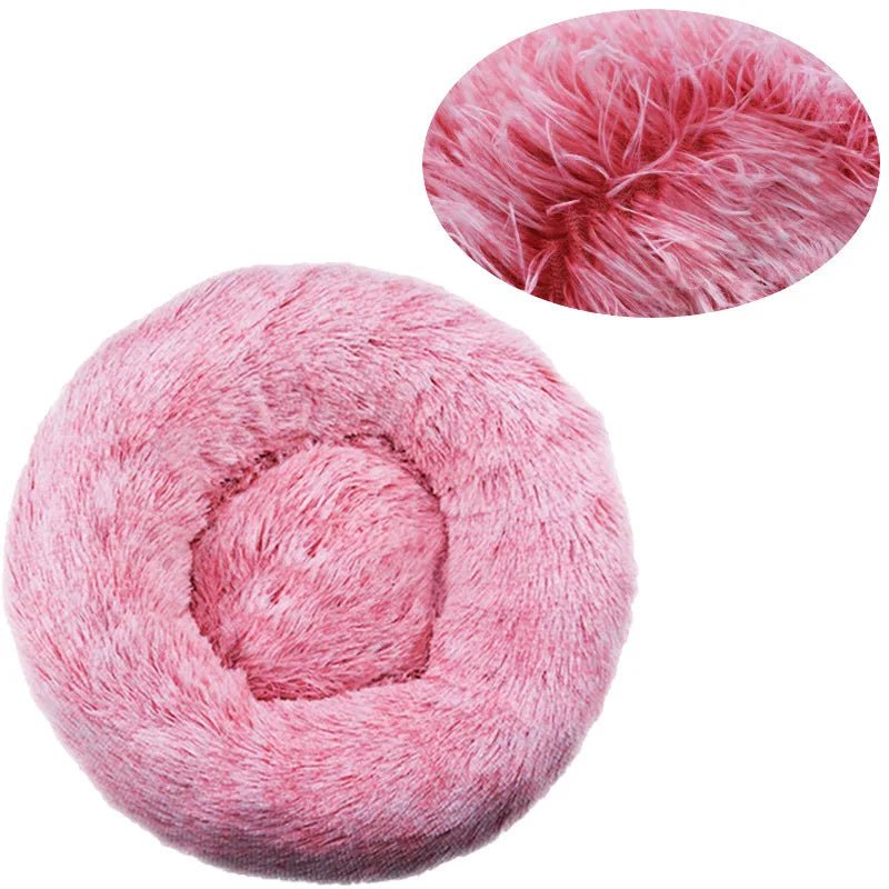 Comfy Calming Fur Donut Pet Bed - TailWaggers