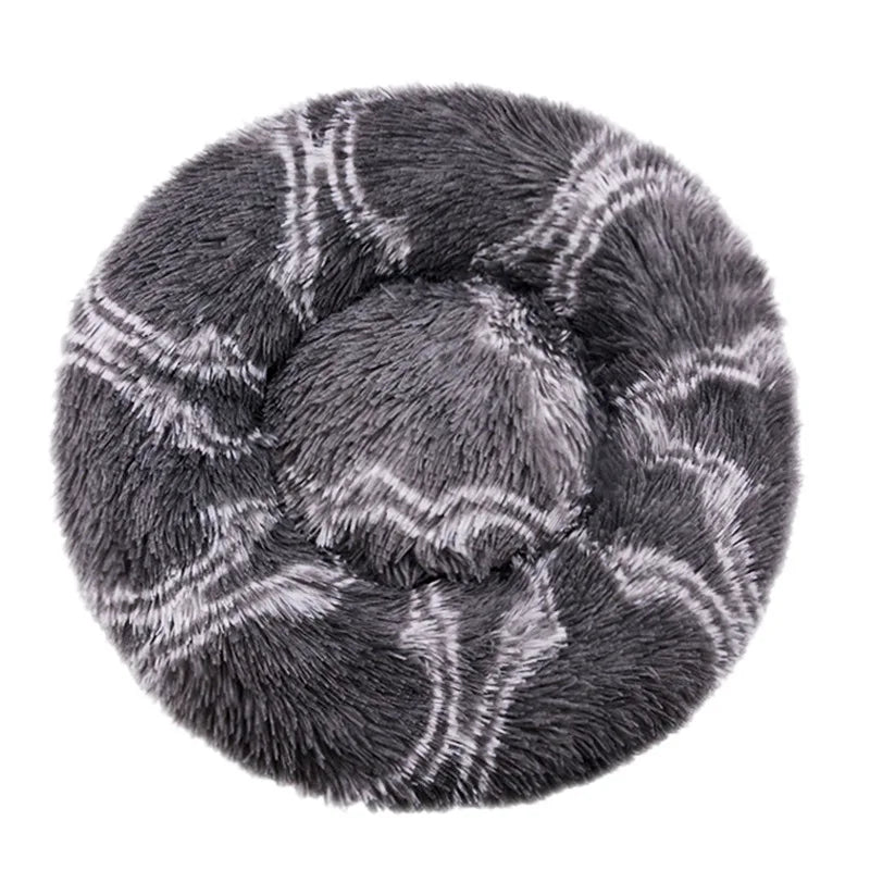 Comfy Calming Fur Donut Pet Bed - TailWaggers