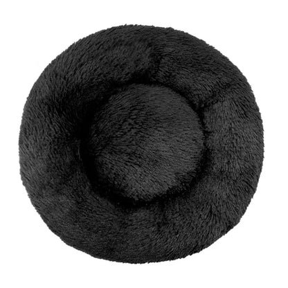 Comfy Calming Fur Donut Pet Bed - TailWaggers