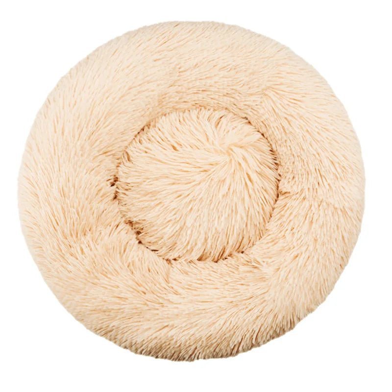 Comfy Calming Fur Donut Pet Bed - TailWaggers