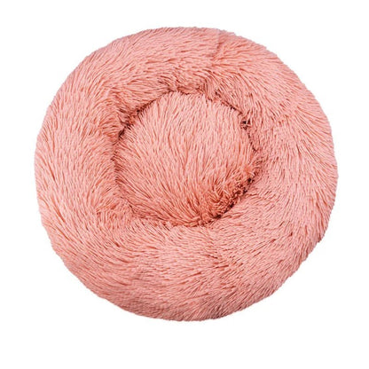 Comfy Calming Fur Donut Pet Bed - TailWaggers