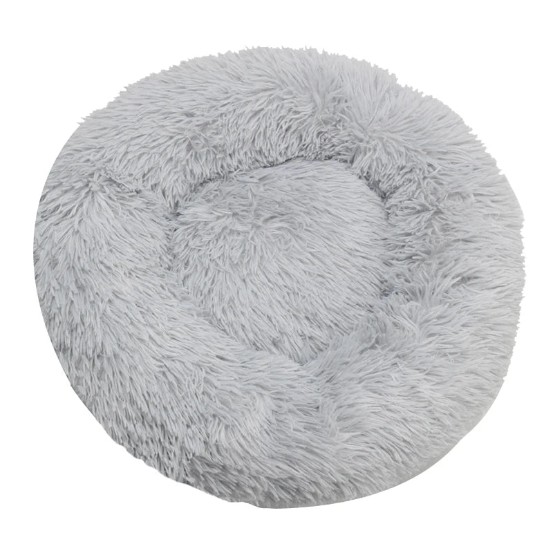 Comfy Calming Fur Donut Pet Bed - TailWaggers