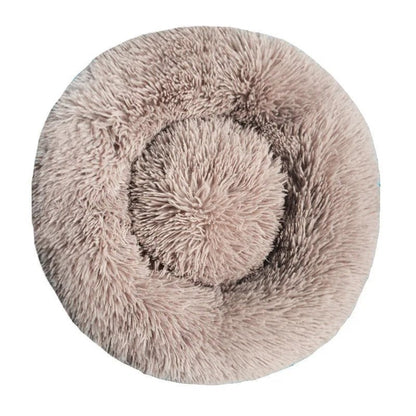 Comfy Calming Fur Donut Pet Bed - TailWaggers