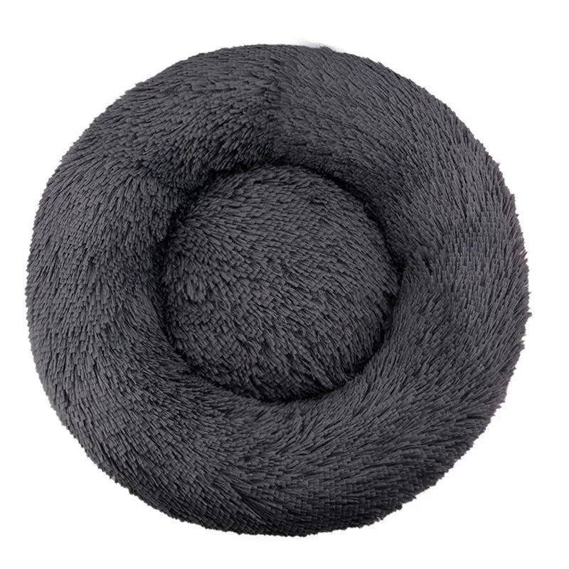 Comfy Calming Fur Donut Pet Bed - TailWaggers