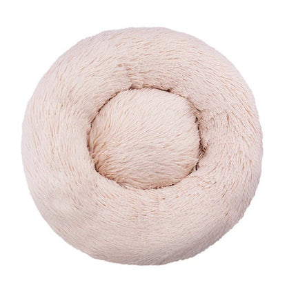 Comfy Calming Fur Donut Pet Bed - TailWaggers