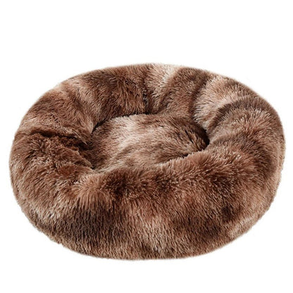 Comfy Calming Fur Donut Pet Bed - TailWaggers