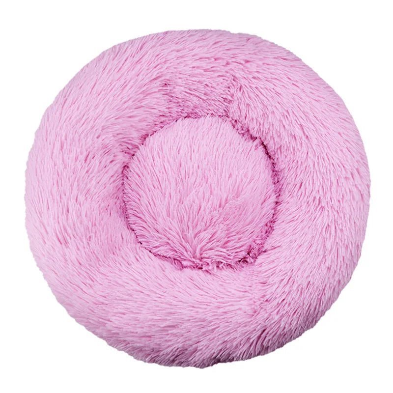 Comfy Calming Fur Donut Pet Bed - TailWaggers