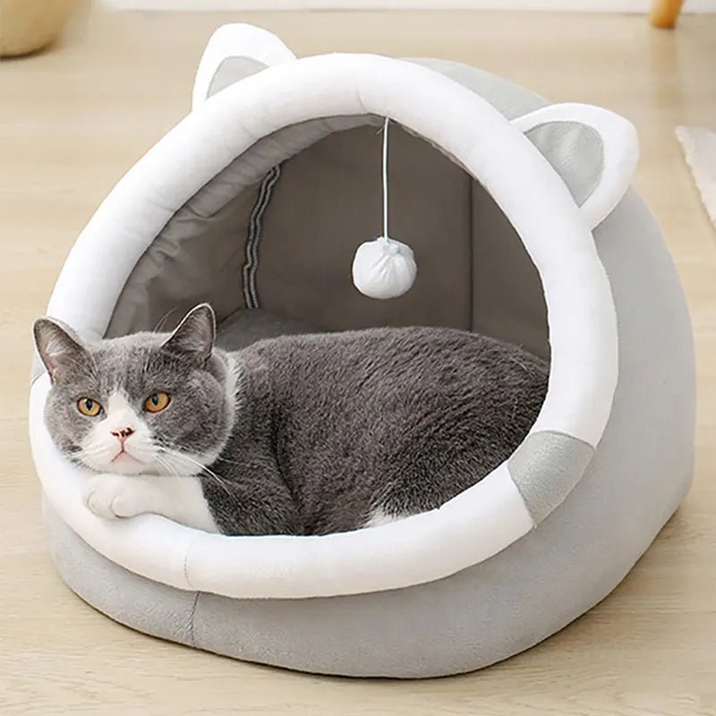 Cozy Cat Cuddle Bed - TailWaggers