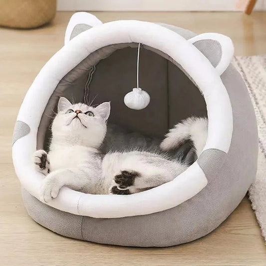 Cozy Cat Cuddle Bed - TailWaggers