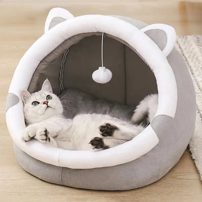 Cozy Cat Cuddle Bed - TailWaggers