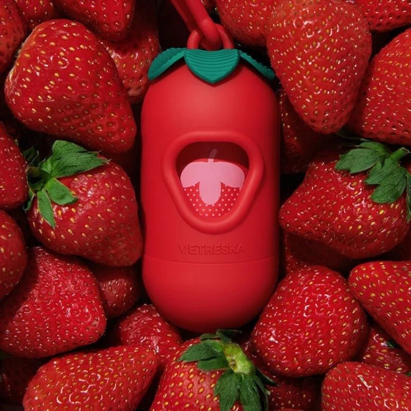 Pet - Friendly Strawberry Waste Bags - TailWaggers